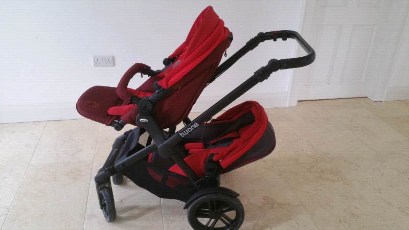 jane twone double pram